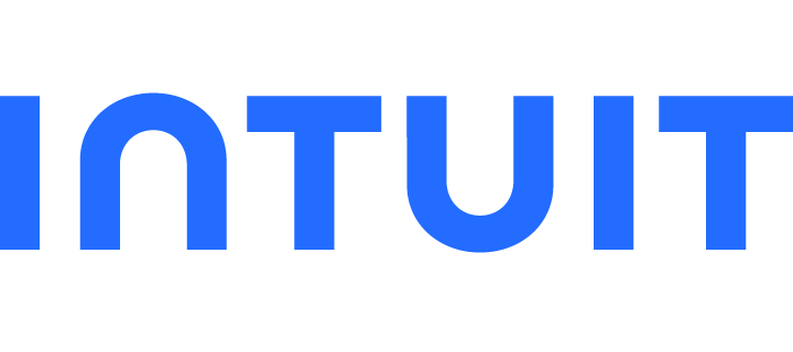 A blue and black logo for the company intu.